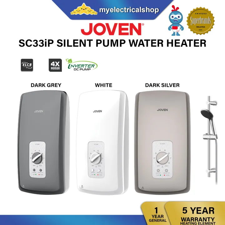 Joven water heater with pump SC33iP Home shower DC Pump Lazada
