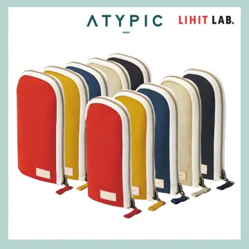 Lihit Lab Pen Case Book Type Triple Black A7556-24