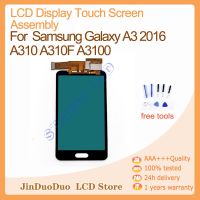 จอแอลซีดีเหมาะสำหรับ Samsung Galaxy A3 2016 A310 A310F ประกอบกระจกกันรอยดิจิตอลจอแสดงผล LCD แบบสัมผัสหน้าจอ A3100สำหรับสามารถปรับความสว่างได้