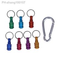 7Pcs 1/4in Hex Socket Aluminum Alloy Keychain Extension Bar Hex Shank Fast Change Screwdriver Bit Holder Drill Adapter