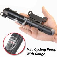 【CW】 Hot Universal Mini Bike Hand Pump Lightweight Durable Pressure Gauge Bicycle Tyre Inflator Portable Outdoor Cycling Accessories