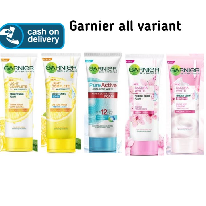 Garnier Facial Wash Garnier Sabun Cuci Muka All Variant 100 Ml Lazada