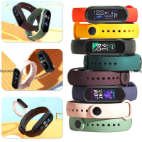 สายรัดสปอร์ตซิลิโคนสำหรับ Xiaomi Mi Band 8 7 6สายรัดข้อมือ Miband สายรัดข้อมือ Band4 Band6สำหรับ Xiaomi Mi Band 3 4 5 6 7