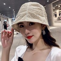 Happy Fashion พร้อมส่งจากไทย หมวกบัคเก็ต ลายผ้าย่น ดีไซญี่ปุ่นออกแบบ หมวกแฟชั่น  Bucket Hats