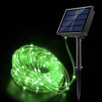 Solar Waterproof Holiday Garlands Led Christmas Tube Rope String Light 101222M 8 Mode Decoration Halloween New Year Garden