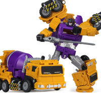 Jinjiang 6 IN 1 Devastator ของเล่นคลาสสิก Cool Transformation Action Figure KO GT รถบรรทุกรถขุด Crane รุ่นหุ่นยนต์เด็ก Gift