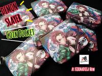 Demon Slayer Coin Pocket กระเป๋าตังค์​ กระเป๋าตัง กระเป๋าใส่เหรียญ​ กระเป๋าตัง ดาบพิฆาต​อสูร กระเป๋าเงิน Demon Slayer Mini Wallet