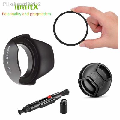 UV Filter Lens Hood Cap Cleaning Pen For Panasonic Lumix FZ30 FZ50 FZ70 FZ72 DMC-FZ70 DMC-FZ72 Digital Camera