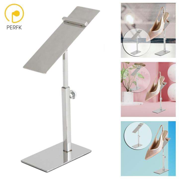 Perfk Shoe Rack Adjustable Height Shoe Display Stand Shoe Riser Shoe