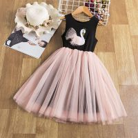 NNJXD Girls Dress Summer Dresses for girls Casual Sleeveless Dresses Kids Clothes Birthday Party Tutu Dress Children Princess Dress