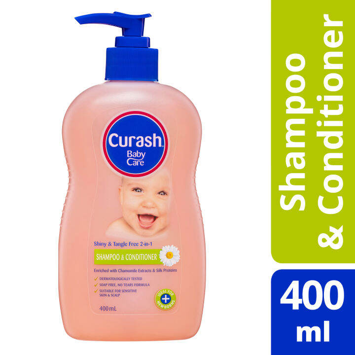 Curash Baby Care Shiny & Tangle Free 2in1 Shampoo & Conditoner Enriched with Chamomile Extracts