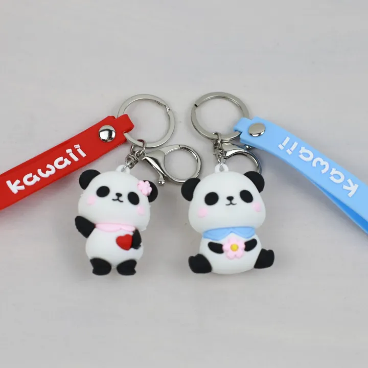 hot} 2022 New Cartoon Panda Keychains Cute Bear Keyrings Animal Soft Glue  Doll Pendants Bag Accessories Fun Gifts for Couple Girl Boy | Lazada PH