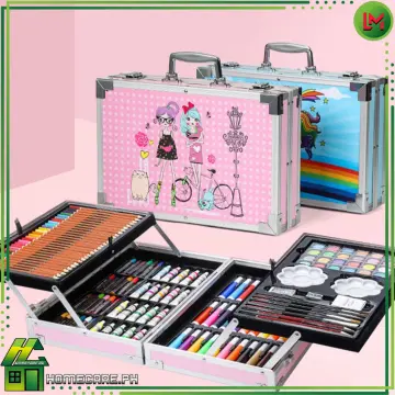 145pcs Kids Art Set Children Drawing Set Water Color Pen Crayon
