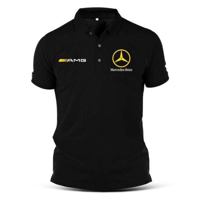 amg-เสื้อโปโล-แขนสั้น-คอปก-ลายโลโก้-สีทอง-แฟชั่นฤดูร้อน-สําหรับผู้ชาย