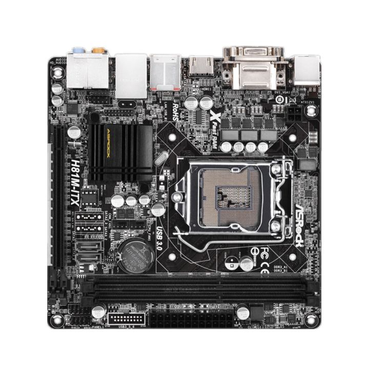 เมนบอร์ด-h81-asrock-ddr3-lga1150-h81m-itx-16gb-pci-e-2-0-usb3-0-mini-itx-sata3สำหรับ-core-i7-i5-i3-xon-pentium-celeron-cpu