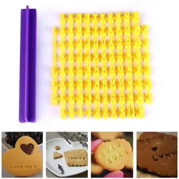 Alphabet Number Letter Cookie Biscuit Stamp Cutter Embosser Cake Mould  Tools UK