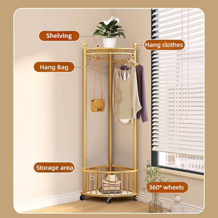 Floor To Ceiling Clothes Rack Nordic Style Bedroom Clothes Rack Indoor