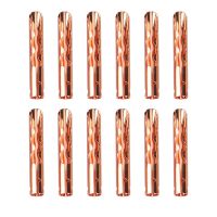 12Pcs VB432G Gold Silver Copper Audio BFA Z-Type 4mm Banana Plug Speaker Cable Connector