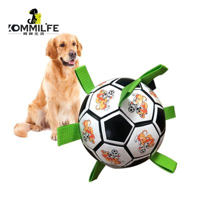 Puppy Dog Soccer Ball Toys Interactive Football Toys For Dogs Outdoor Dog Training Toys Pet Bite Chew Toy for Small Medium Dogs Toys