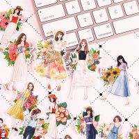 20pcs Creative Cute Self-made Mori Girls Flowers Scrapbooking Stickers /Decorative Sticker /DIY Craft Photo Albums Stickers