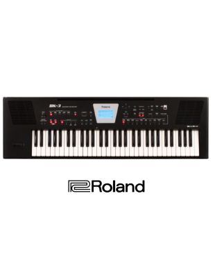 Roland BK-3 คีย์บอร์ดไฟฟ้า 61 คีย์ มีเสียง 851 เสียง เสียงกลอง 53 เสียง 250 จังหวะ ต่อ USB ได้ มีฟังก์ชั่น Center Cancel + แถมฟรีอแดปเตอร์ &amp; ขาตั้งโน้ต