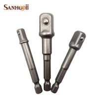 {SAVAGE Hardware Tools} ไขควงไฟฟ้าขยายก้าน1/4 Hex S Hank 1/4 3/8 1/2ไดร์เวอร์ผลกระทบเจาะบิต CR V ซ็อกเก็ตอะแดปเตอร์ชุดเครื่องมือ