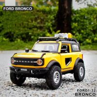 New 1:32 Ford Bronco Lima Alloy Car Model Diecasts Metal Modified Off-road Vehicles Car Model Sound and Light Childrens Toy Gift