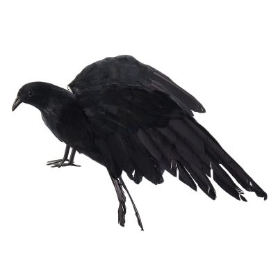 Halloween prop s Crow bird large 25x40cm spreading wings Black Crow toy model toy,Performance prop