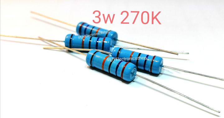 3w-270k-ตัวต้านท้าน-คาร์บอน-10ตัว-metal-film-resistor-อุปกรณ์งานอิเล็กทรอนิคทั่วไป-งานเครื่องเสียง-เครื่องเชื่อม-จัดส่งรวดเร็ว