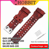 สำหรับ Casio PU G-Shock GAW-100 GAX-100 GA-201-200 GA-300สายรัดข้อมือทดแทนกันน้ำสำหรับกีฬาผู้ชาย100