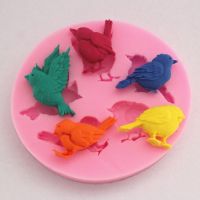 FM065 birds silicone  cake molds soap chocolate mould for the kitchen baking Sugarcraft Bread  Cake Cookie Accessories