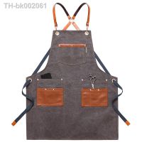 ✕ Denim apron barber milk tea shop baking flower shop restaurant waiter men and women work clothes art