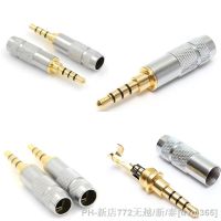 4 Pole 3.5mm Stereo Headphone Male Plug Jack Audio Solders Connector