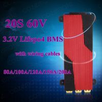 20S 3.2Vx20 60V 64V 73V 72V LiFePo4 80A LFP แบตเตอรี่ LiFe BMS ระบบจัดการสมดุลย์ชิปพีซีบีแผงวงจรนันทนาการกลางแจ้งชิ้นส่วนสเกตบอร์ด