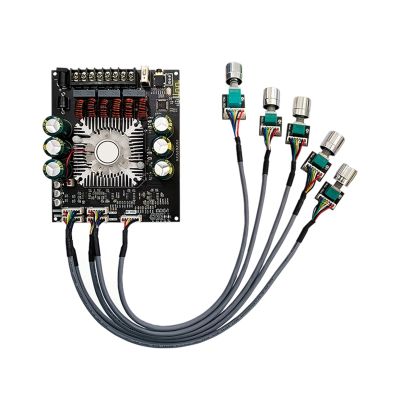ZK-HT22 Bluetooth Amplifier Module 2.1 Channel Amplifier Board TDA7498E 160Wx2+220W External Lead Potentiometer Subwoofer Audio Module
