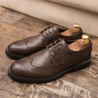 ☑❇✔ ใหม่รองเท้าหนัง Brogues Derbies ขนาดใหญ่ 38 47 สําหรับผู้ชาย