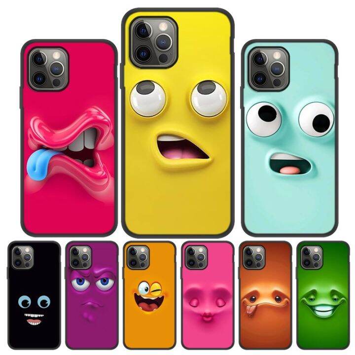 Case For iPhone 11 Case Funny Face Phone Case On iPhone 12 Pro Max 13 7