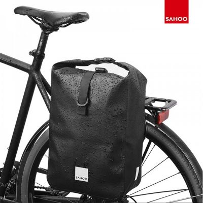 Sahoo 142096กันน้ำจักรยาน C Arrier กระเป๋า10L ม้วนด้านบนปรับด้านหลังแร็คลำต้นกระเป๋าที่นั่งกระจาดกลางแจ้งขี่จักรยานการจัดเก็บ