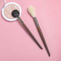 OVW 2PCS Goat Hair Flame Shape Highlight Brush Soft Professional Facial Fan Makeup Brushes Set Beauty Cosmetics Tool Maquiagem Makeup Brushes Sets