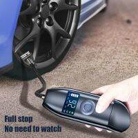 Portable Mini Air Pump Rechargeable Car Bicycle Tire Inflator Air Compressor Digital Display Auto-Stop for Bike Motorcycle Balls