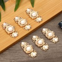 6Pcs Retro Metal Buttons Chinese Cheongsam Buckle Cardigan Connection Buckle Cape Cloak Clasp DIY Decor Sewing Craft for Sweater