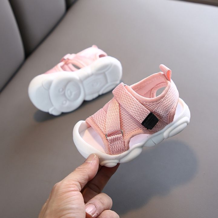 summer-toddler-sandals-baby-girl-shoes-solid-color-net-cloth-breathable-boys-sneakers-kids-infant-sport-girls-sandals