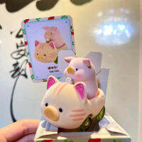 Lulu The Piggy Caturday Series Blind The Original 3rd Action Figure Designer ของเล่นเครื่องประดับรถ DIY Figurines Mignon ตุ๊กตาของเล่น