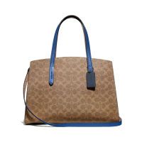 กระเป๋าสะพายข้าง COACH 69481 CHARLIE CARRYALL IN COLORBLOCK SIGNATURE CANVAS (V5RAV)