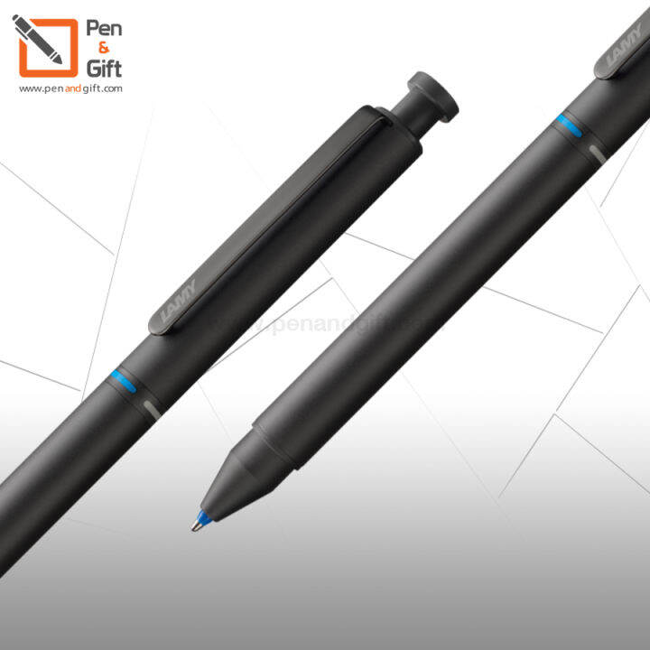 lamy-st-multifunction-pen-3in1-ballpoint-mechanical-pencil-and-marker-matt-stainless-steel-ปากกามัลติฟังก์ชั่น-ลามี่-เอสที-แบบสามหัว-ปากกาลูกลื่น-ดินสอกด-และมาร์กเกอร์-สีเงินสแตนเลส-พร้อมกล่องและใบรับ