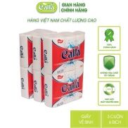 Combo 6 bịch khăn giấy lau bếp Calla 2 lớp x 200 tờ x 3 cuộn siêu dày dai