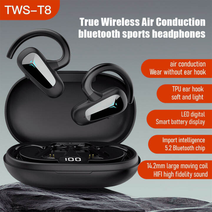 Hittime Mt8 Earhanging Air Conduction Digital Display Bluetooth