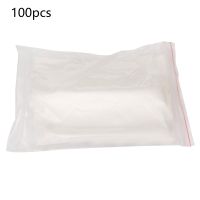 THLCG7 100Pcs PVA Water Soluble Bags for Carp Fishing Bait Casting New Fishing Accessories Fishing Tackle Fast Dissolving