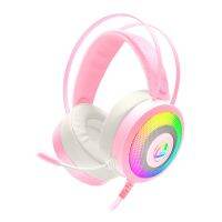 SIGNO HP-824P PINKKER E-Sport 7.1 Surround Sound Gaming Headphone (Pink)