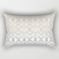 Geometric Fashion Simple Cushion Rectangular Sofa Cushion Lumbar Pillow Cushion Home Decorative Cushion Double-Sided Pattern